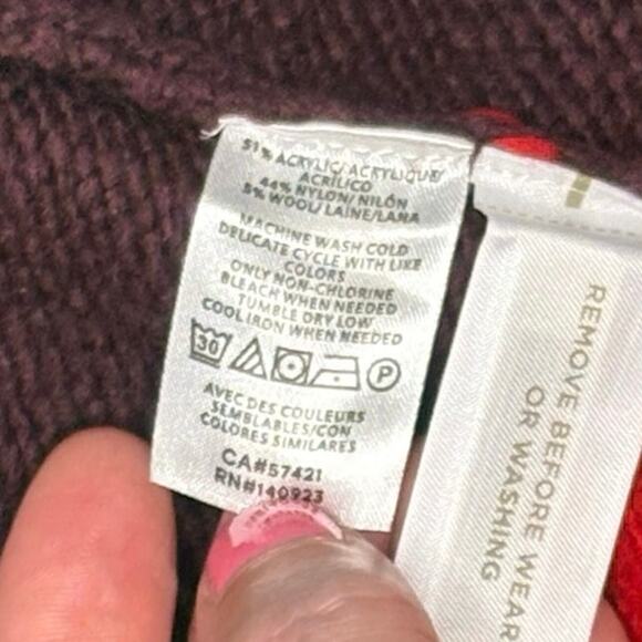 Ann Taylor Color Block Tunic Turtleneck Sweater Women's S | Pink Stripe | EUC - Picture 5 of 10